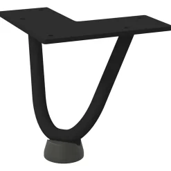 vidaXL Haarnadelpoten voor Salontafel 4 st 10 cm massief staal zwart