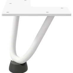 vidaXL Haarnadelpoten voor Salontafel 4 st 10 cm massief staal wit