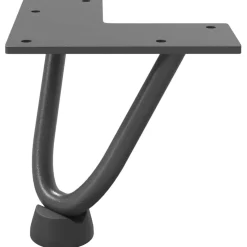 vidaXL Haarnadelpoten voor Salontafel 4 st 10 cm antracietkleurig
