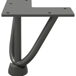 vidaXL Haarnadelpoten voor Salontafel 4 st 10 cm antracietkleurig