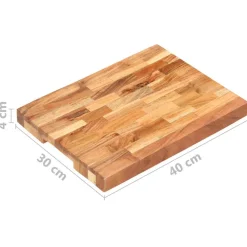 vidaXL Hakblok 40x30x4 cm massief acaciahout