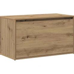vidaXL Halbankje 80x40x45 cm bewerkt hout artisanaal eikenkleur