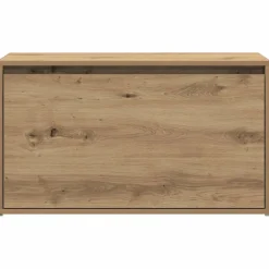 vidaXL Halbankje 80x40x45 cm bewerkt hout artisanaal eikenkleur