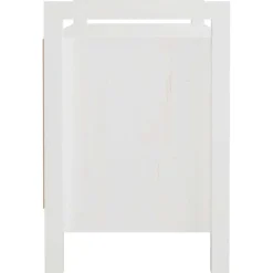 vidaXL Halbankje 80x40x60 cm massief grenenhout wit