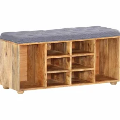 vidaXL Halbankje 100x35x47 cm massief mangohout