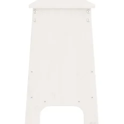 vidaXL Halbankje 160x28x45 cm massief grenenhout wit