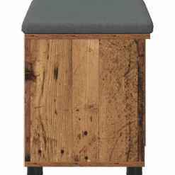 vidaXL Halbank Oudhout 60 x 38 x 46 cm Geïndustrialiseerd hout en stof