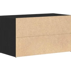 vidaXL Halbank Zwart Eiken 80 x 40 x 45 cm Bewerkt hout