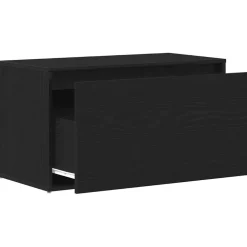 vidaXL Halbank Zwart Eiken 80 x 40 x 45 cm Bewerkt hout