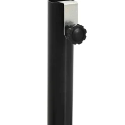 vidaXL Half Parasol Basis Frame Zwart Staal for 32-38 mm Pole