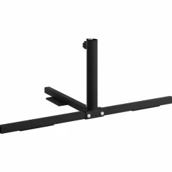 vidaXL Half Parasol Basis Frame Zwart Staal for 32-38 mm Pole