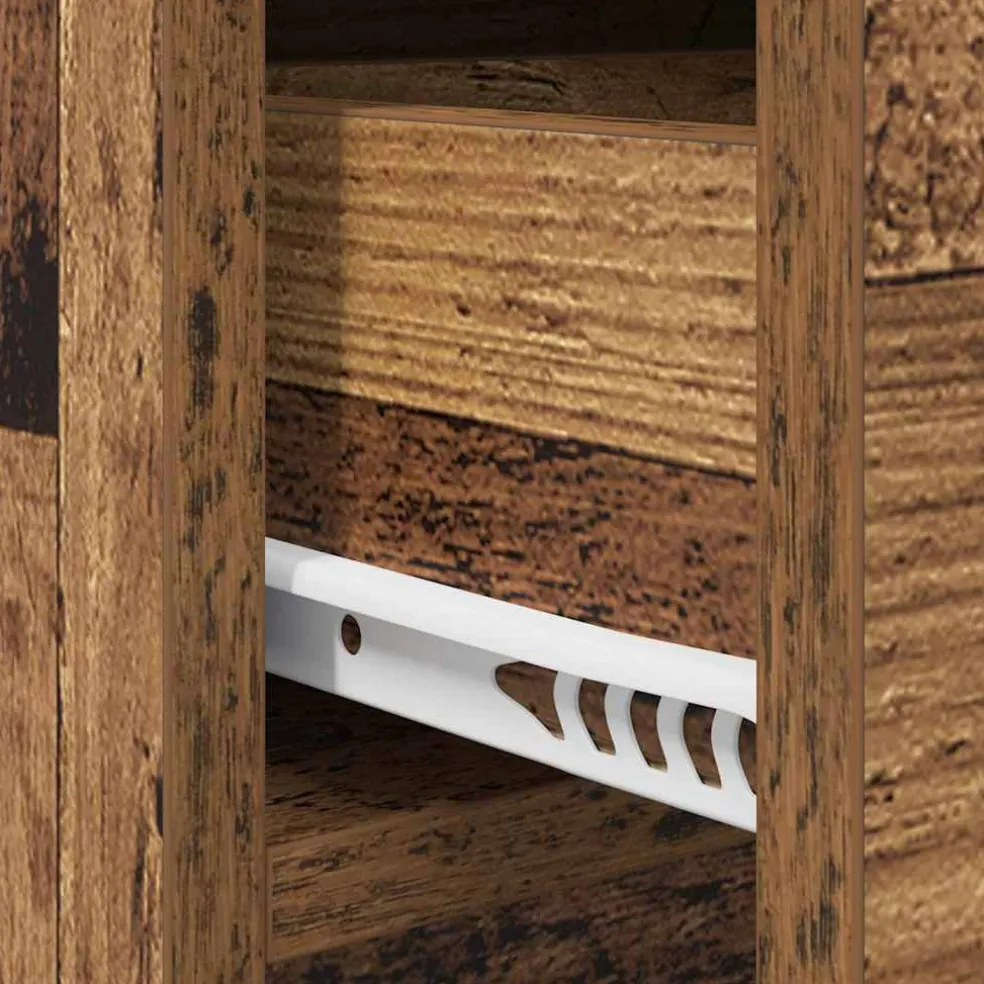 vidaXL Halmeubelset 4 st Oudhout 90 x 31 x 46,5 cm Bewerkt hout