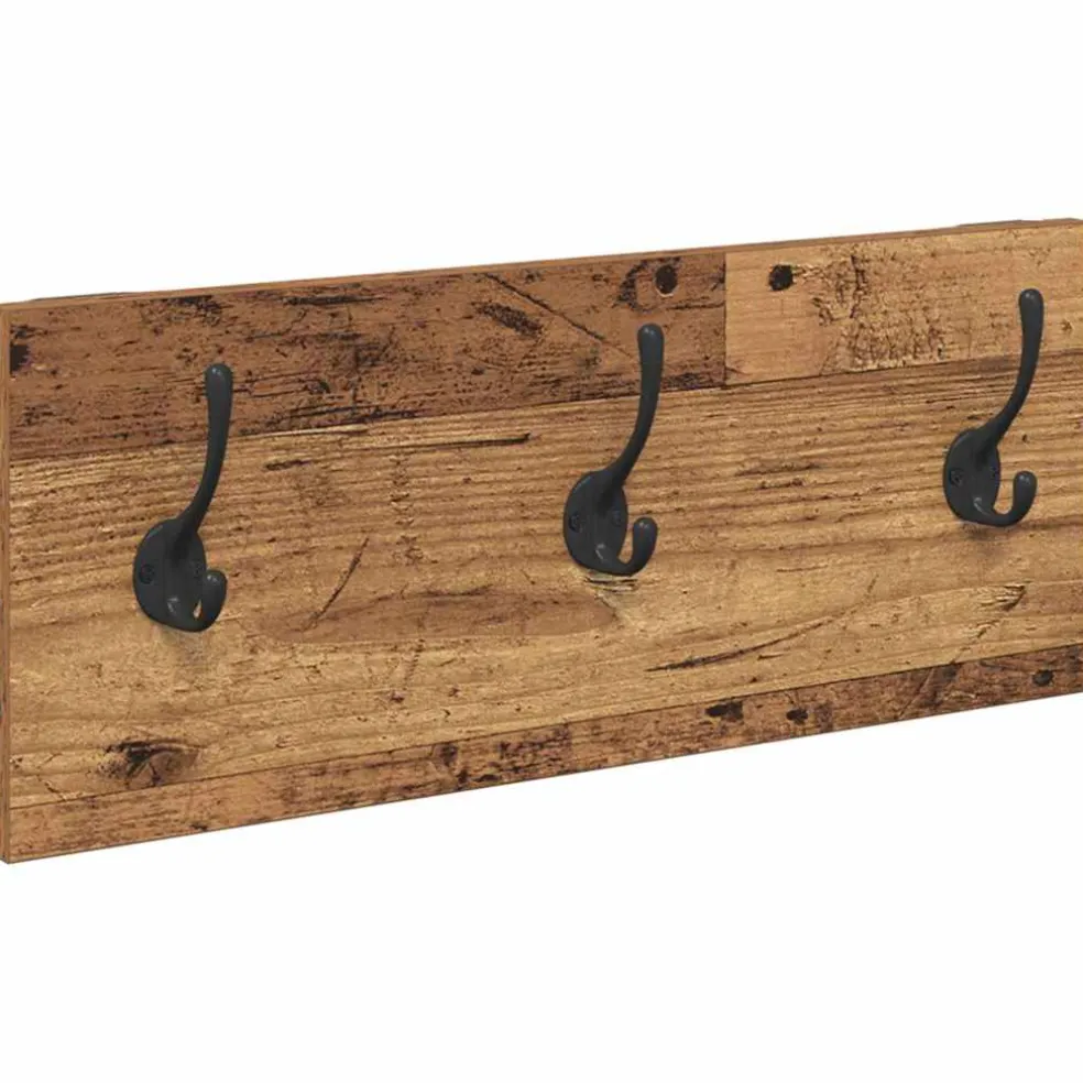 vidaXL Halmeubelset 4 st Oudhout 90 x 31 x 46,5 cm Bewerkt hout