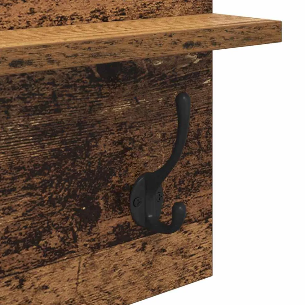 vidaXL Halmeubelset 4 st Oudhout 90 x 31 x 46,5 cm Bewerkt hout