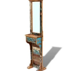 vidaXL Halspiegel 47x23x180 cm massief gerecycled hout