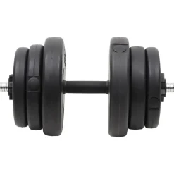 vidaXL Halter met gewichten 40 kg