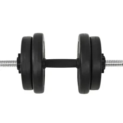 vidaXL Halter met gewichten 40 kg