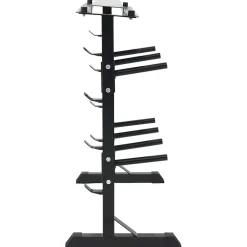 vidaXL Halterrek Zwart 99 x 45 x 95,5 cm Gepoedercoat staal