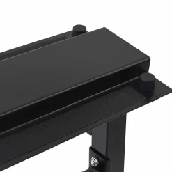 vidaXL Halterrek Zwart 99 x 45 x 95,5 cm Gepoedercoat staal