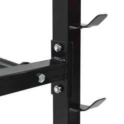 vidaXL Halterrek Zwart 99 x 45 x 95,5 cm Gepoedercoat staal