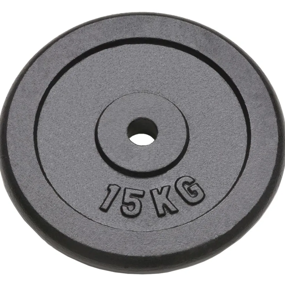 vidaXL Halterschijven 2 st 2x15 kg gietijzer