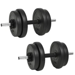 vidaXL Halterset 20 kg 14-delig