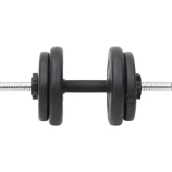 vidaXL Halterset met gewichten curl 60 kg