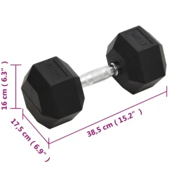 vidaXL Halters 27,5 kg gietijzer