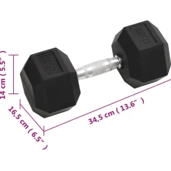 vidaXL Halters 17,5 kg gietijzer