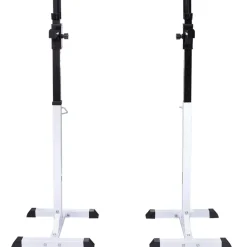 vidaXL Halter-/squatrek met halterset 60,5 kg