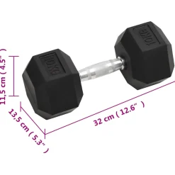 vidaXL Halters 2 st 10 kg totaal gietijzer