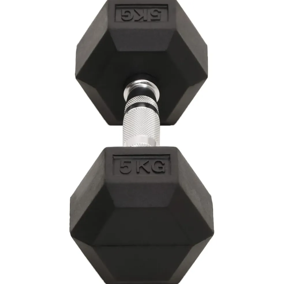 vidaXL Halters 2 st 5 kg totaal gietijzer