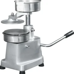 vidaXL Hamburgerpersmachine met 500 scheidingsbladen 10 cm aluminium