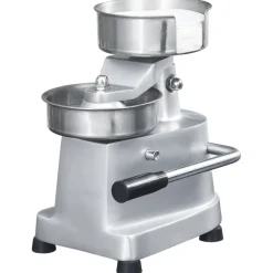 vidaXL Hamburgerpersmachine met 500 scheidingsbladen 10 cm aluminium