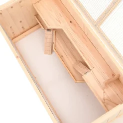 vidaXL Hamsterkooi 104x52x54 cm massief vurenhout
