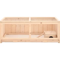 vidaXL Hamsterkooi 104x52x38 cm massief vurenhout
