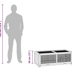 vidaXL Hamsterkooi 104x52x38 cm massief vurenhout