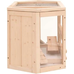 vidaXL Hamsterkooi 80x40x43 cm massief vurenhout