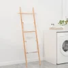 vidaXL Handdoekenladder 170 cm massief walnotenhout