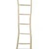 vidaXL Handdoekenladder met 5 sporten 45x150 cm teakhout