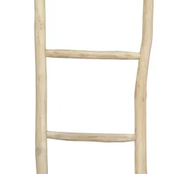 vidaXL Handdoekenladder met 5 sporten 45x150 cm teakhout