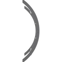 vidaXL Handdoekenrek met haken 56x16x72 cm aluminium zilverkleurig