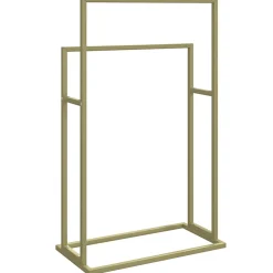 vidaXL Handdoekenrek vrijstaand 48x24x78,5 cm ijzer goudkleurig