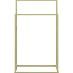 vidaXL Handdoekenrek vrijstaand 48x24x78,5 cm ijzer goudkleurig