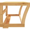 vidaXL Handdoekenrek wandgemonteerd 60x25x20 cm bamboe