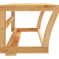 vidaXL Handdoekenrek wandgemonteerd 60x25x20 cm bamboe