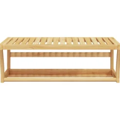 vidaXL Handdoekenrek wandgemonteerd 60x25x20 cm bamboe