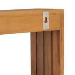 vidaXL Handdoekenrek wandmontage 35x20x35 cm massief teakhout