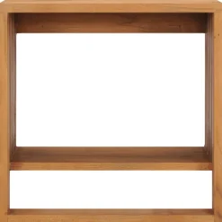 vidaXL Handdoekenrek wandmontage 35x20x35 cm massief teakhout