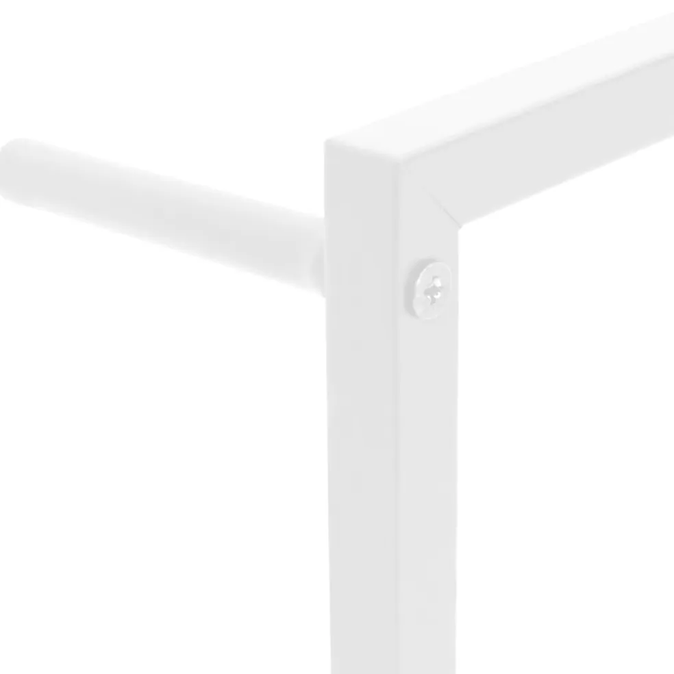 vidaXL Handdoekenrek Wit 45x10x115 cm Staal
